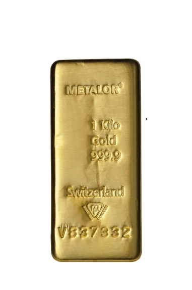 Metalor 1 Kilo Gold Bullion Bar